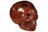 Realistic, Polished Mahogany Obsidian Skull #116321-1